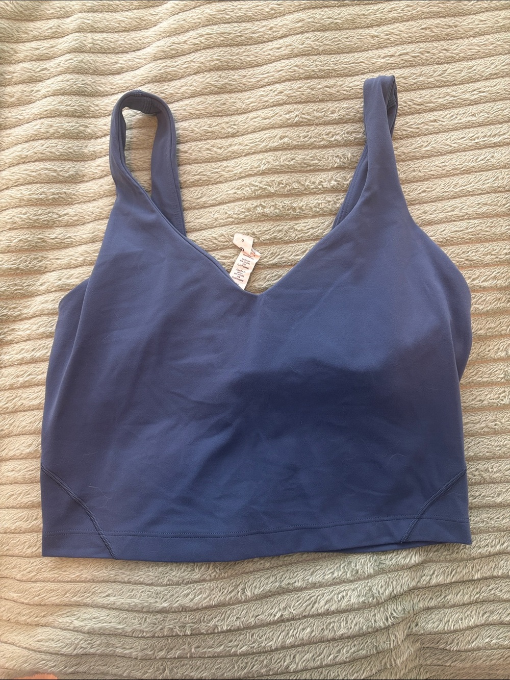 lululemon athletica Blue V-Neck Longline Bralette